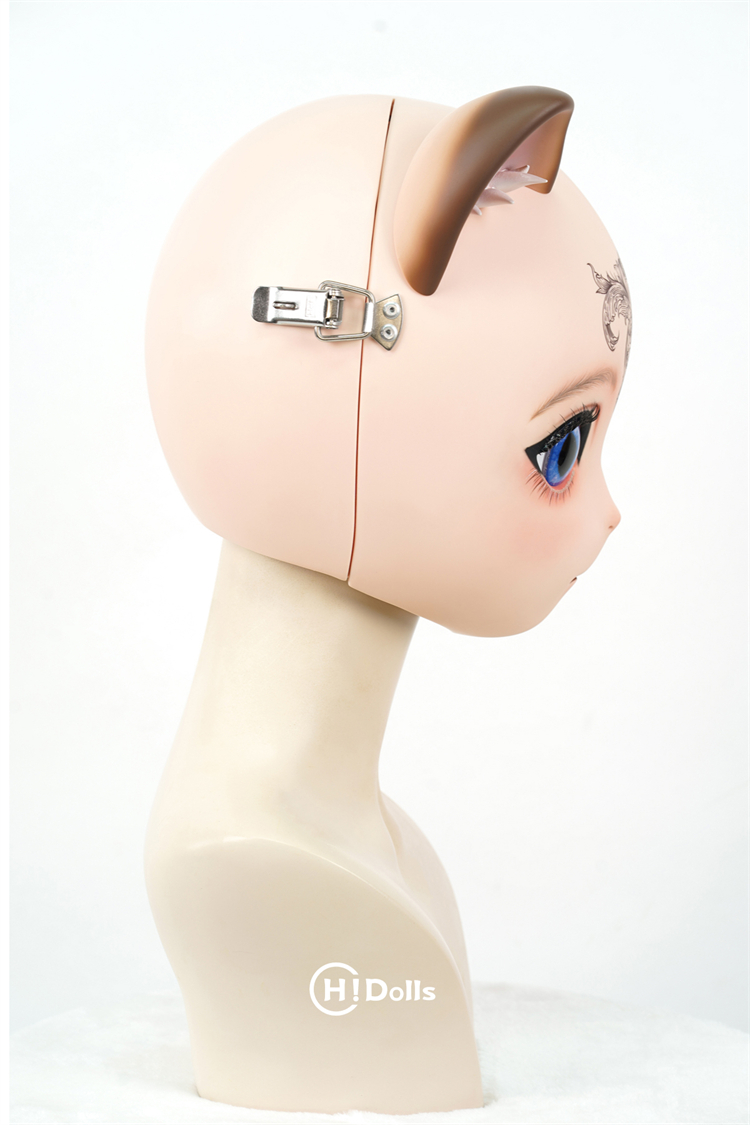 HIDOLLS大人気の動物シリーズ　可愛い猫顔　HD04　Lilith　リリス　猫頭　キグルミマスク　ビューティーメイク付き　正規品保証-8