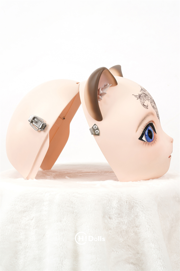 HIDOLLS大人気の動物シリーズ　可愛い猫顔　HD04　Lilith　リリス　猫頭　キグルミマスク　ビューティーメイク付き　正規品保証-10