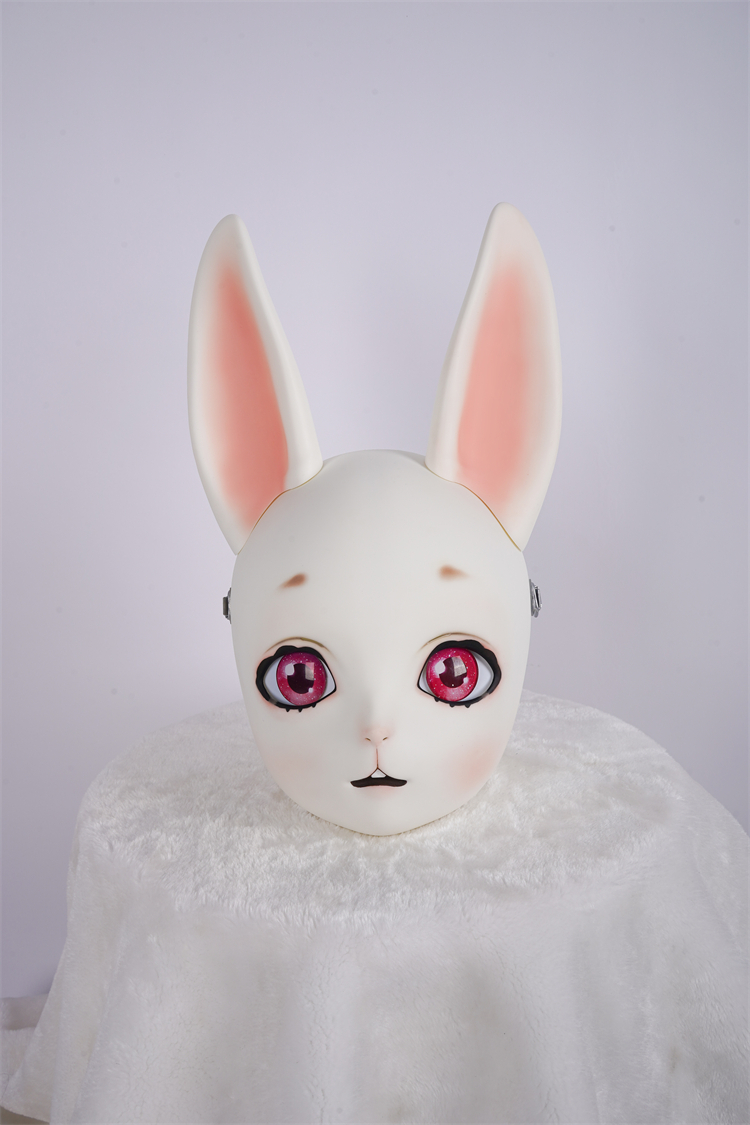 HIDOLLS大人気の動物シリーズ　可愛いウサギ顔　HD06　Hinata　ヒナタ　兎頭　キグルミマスク　正規品保証-9
