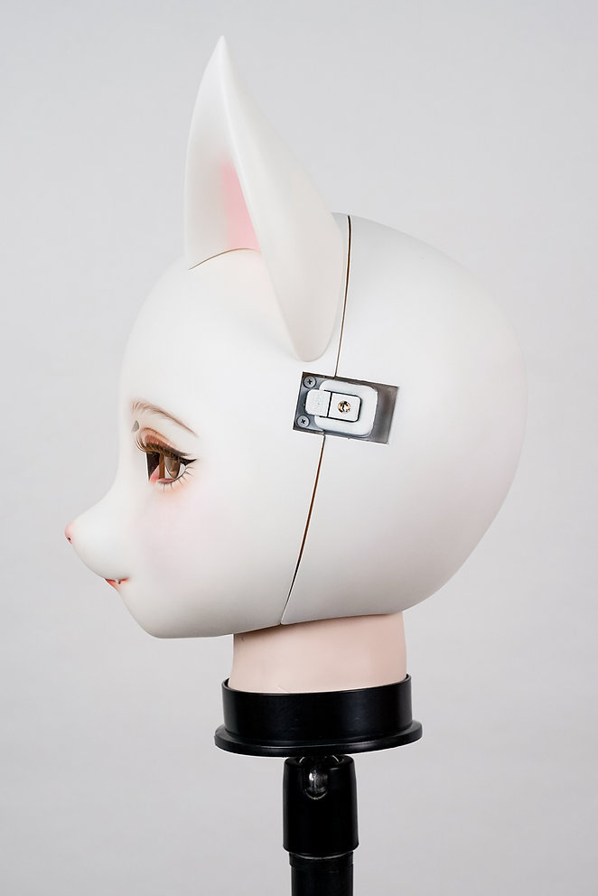 HIDOLLS大人気の動物シリーズ　HD09　狐の顔　キュウビ　高品質　キグルミ　フルヘッドマスク  ノーマルメイク付き　正規品保証-12