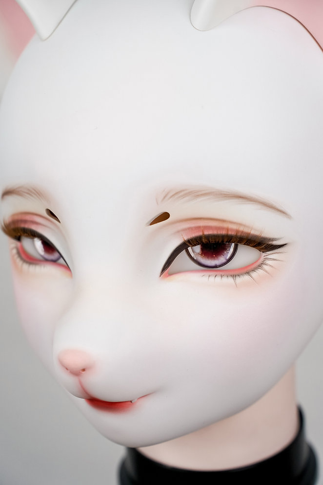 HIDOLLS大人気の動物シリーズ　HD09　狐の顔　キュウビ　高品質　キグルミ　フルヘッドマスク  ノーマルメイク付き　正規品保証-14