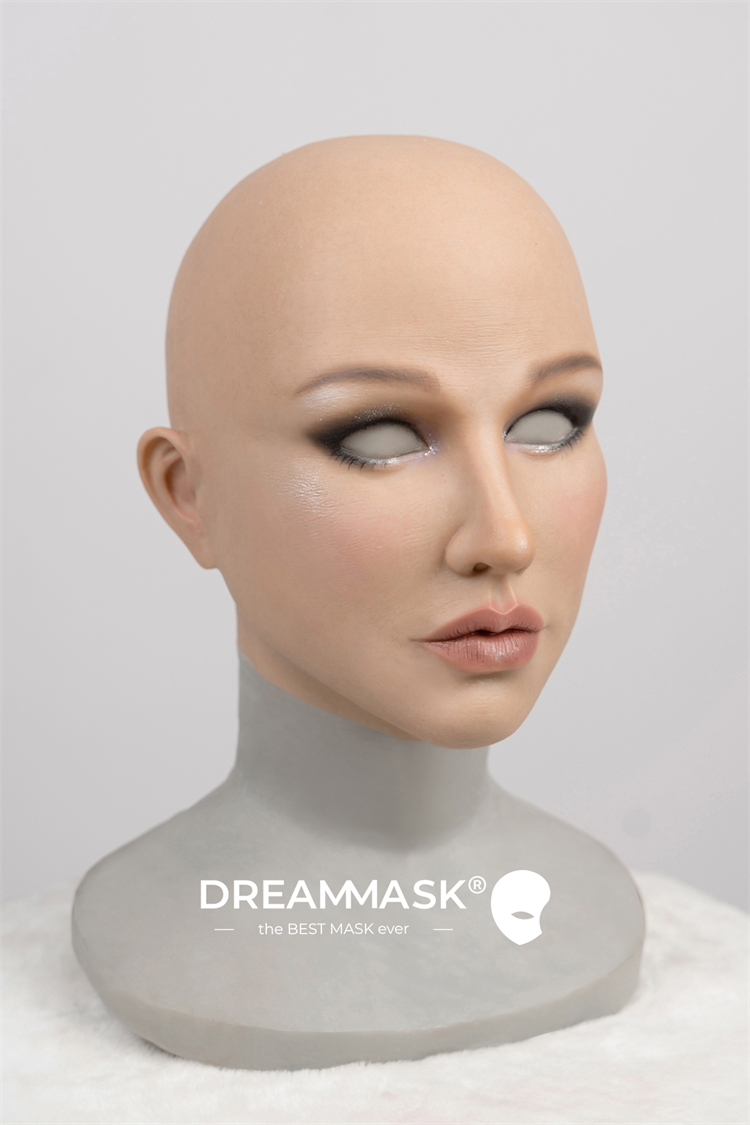 Dreammask正規品通販ネットショップです。新品登場‼M26（普通版）/M26+（アップグレード版）瀾ちゃん（Doris）　欧米美人顔　高品質　フルヘッド　植毛の眉毛　ノーマルメイク/ビューティーメイク/Office Ladyメイク/女神スペシャルメイク2付き　フィット感のすごいフィメールマスク　正規品保証　全国送料無料-13