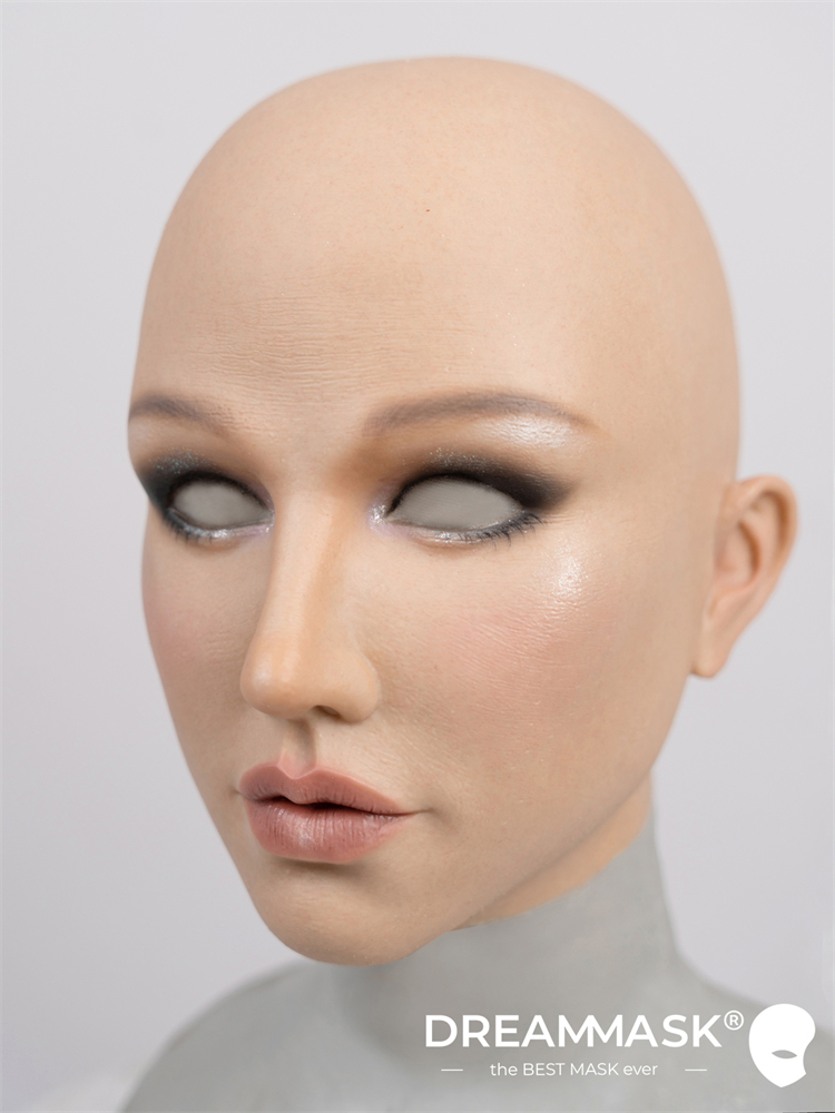 Dreammask正規品通販ネットショップです。新品登場‼M26（普通版）/M26+（アップグレード版）瀾ちゃん（Doris）　欧米美人顔　高品質　フルヘッド　植毛の眉毛　ノーマルメイク/ビューティーメイク/Office Ladyメイク/女神スペシャルメイク2付き　フィット感のすごいフィメールマスク　正規品保証　全国送料無料-15