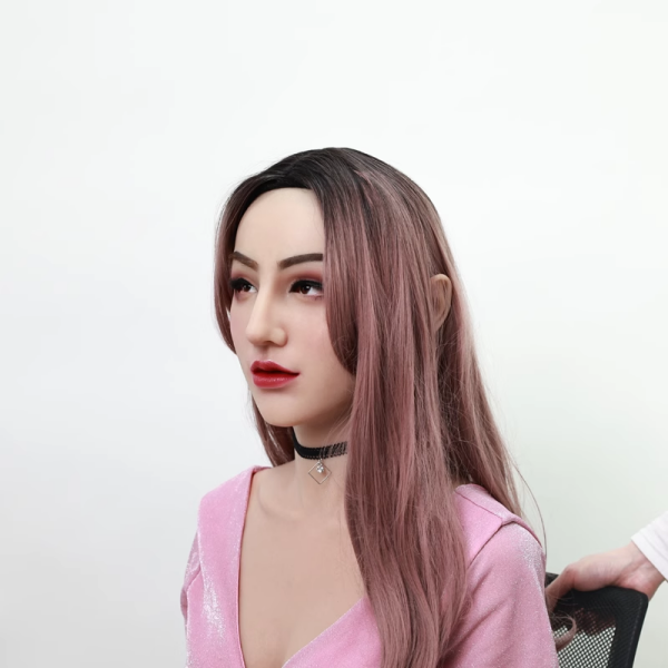 美人顔の恵(May)ちゃん　全頭スタイル　フィメールマスク　目玉無し　顔にピッタリ　ニューハーフ　女装 かわいい　フェイススキン-13