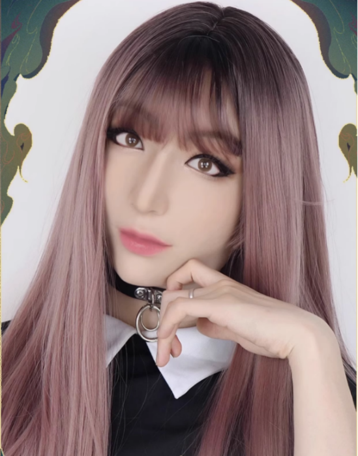 動画ありのフィメールマスクLaurel　FemaleMask　女装用　女装マスク　女装 コスプレ　 初心者　道具　手頃な価格-3