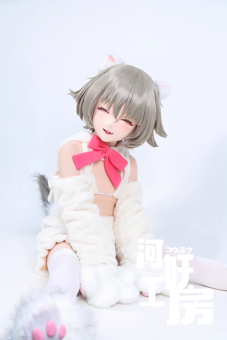 二次元美少女　可愛い　フルヘッド着ぐるみマスク(D-03)　通気孔付　高品質樹脂製　サイズオーダーメイド　全頭面　鍵つき　KIGURUMI変身　コスプレマスク　河妖工房製品　正規品保証　全国送料無料-7