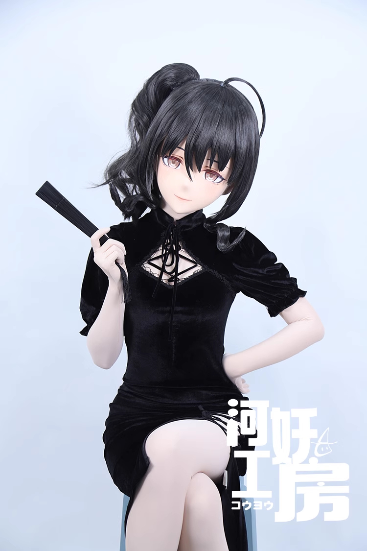 二次元美少女　可愛い　フルヘッド着ぐるみマスク(D-04)　通気孔付　高品質樹脂製　サイズオーダーメイド　全頭面　鍵つき　KIGURUMI変身　コスプレマスク　河妖工房製品　正規品保証　全国送料無料-6