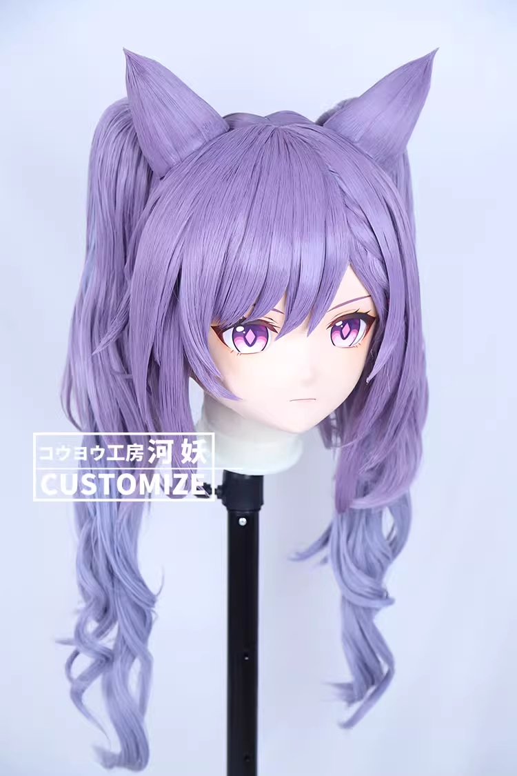 二次元美少女　フルヘッド着ぐるみマスク(C-01~C-10)　通気孔付　高品質樹脂製　サイズオーダーメイド　鍵つき全頭面　KIGURUMI変身　コスプレマスク　河妖工房製品　正規品保証　全国送料無料-16