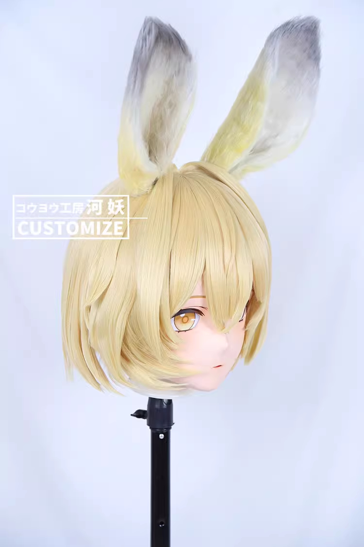 二次元美少女　フルヘッド着ぐるみマスク(C-01~C-10)　通気孔付　高品質樹脂製　サイズオーダーメイド　鍵つき全頭面　KIGURUMI変身　コスプレマスク　河妖工房製品　正規品保証　全国送料無料-20