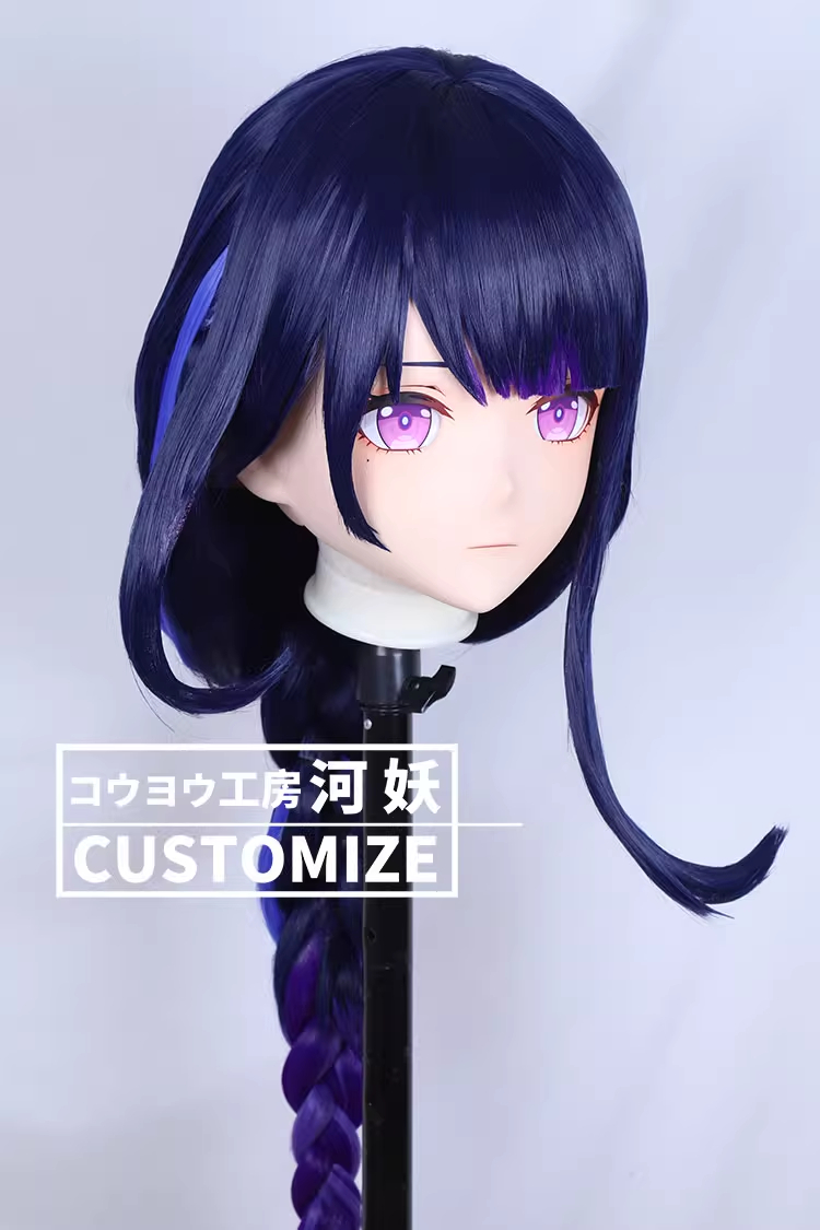 二次元美少女　フルヘッド着ぐるみマスク(C-11~C-20)　通気孔付　高品質樹脂製　サイズオーダーメイド　鍵つき全頭面　KIGURUMI変身　コスプレマスク　河妖工房製品　正規品保証　全国送料無料-13