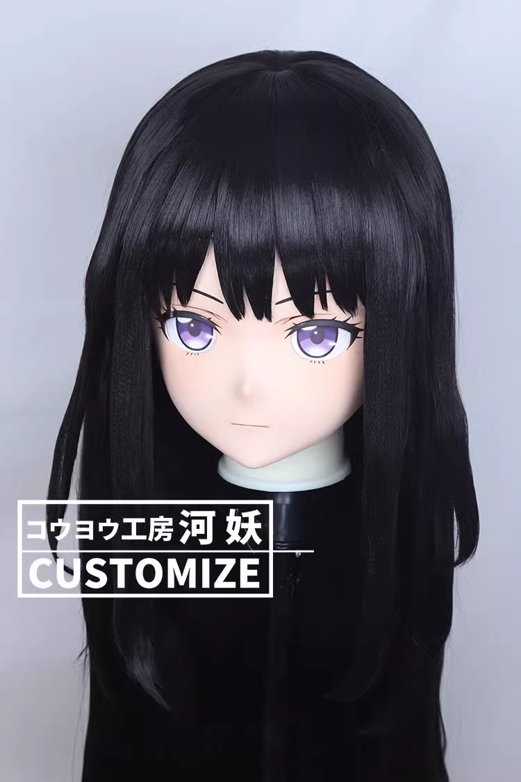 二次元美少女　フルヘッド着ぐるみマスク(C-21~C-30)　通気孔付　高品質樹脂製　サイズオーダーメイド　鍵つき全頭面　KIGURUMI変身　コスプレマスク　河妖工房製品　正規品保証　全国送料無料-6