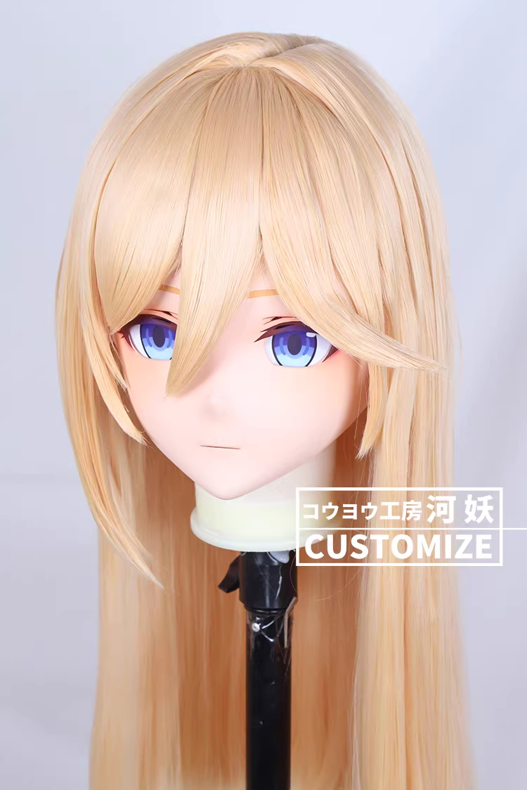 二次元美少女　フルヘッド着ぐるみマスク(C-21~C-30)　通気孔付　高品質樹脂製　サイズオーダーメイド　鍵つき全頭面　KIGURUMI変身　コスプレマスク　河妖工房製品　正規品保証　全国送料無料-10
