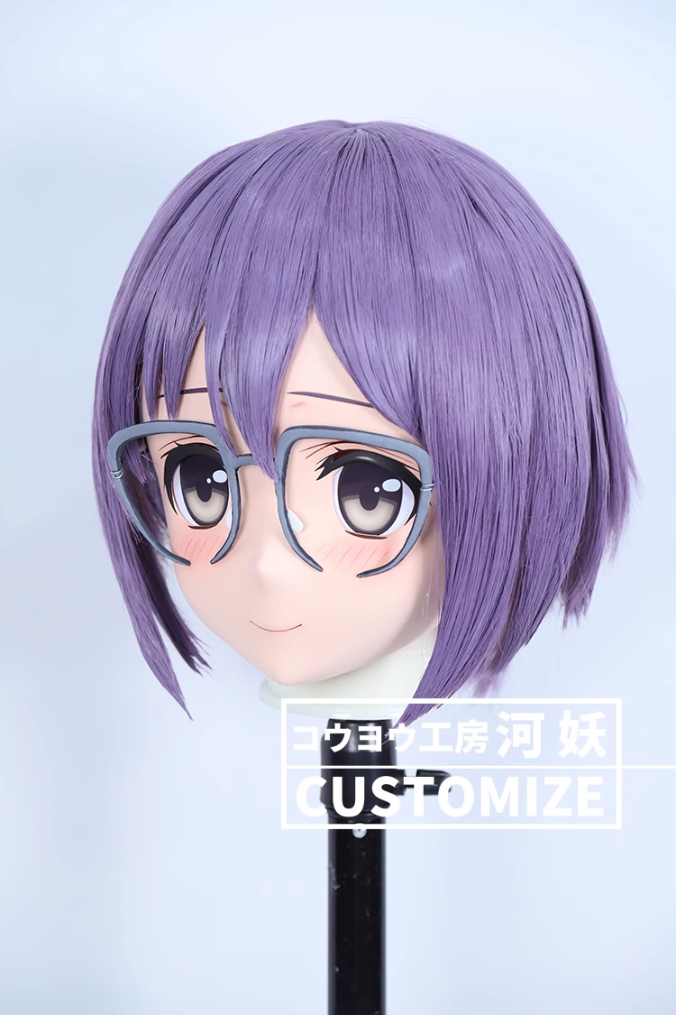 二次元美少女　フルヘッド着ぐるみマスク(C-31~C-40)　通気孔付　高品質樹脂製　サイズオーダーメイド　鍵つき全頭面　KIGURUMI変身　コスプレマスク　河妖工房製品　正規品保証　全国送料無料-6