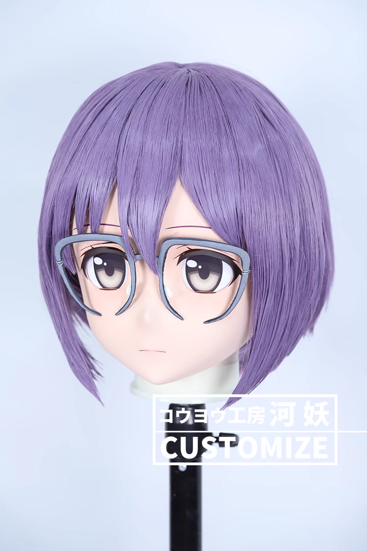 二次元美少女　フルヘッド着ぐるみマスク(C-31~C-40)　通気孔付　高品質樹脂製　サイズオーダーメイド　鍵つき全頭面　KIGURUMI変身　コスプレマスク　河妖工房製品　正規品保証　全国送料無料-9