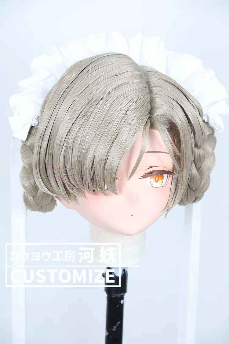 二次元美少女　フルヘッド着ぐるみマスク(C-31~C-40)　通気孔付　高品質樹脂製　サイズオーダーメイド　鍵つき全頭面　KIGURUMI変身　コスプレマスク　河妖工房製品　正規品保証　全国送料無料-11