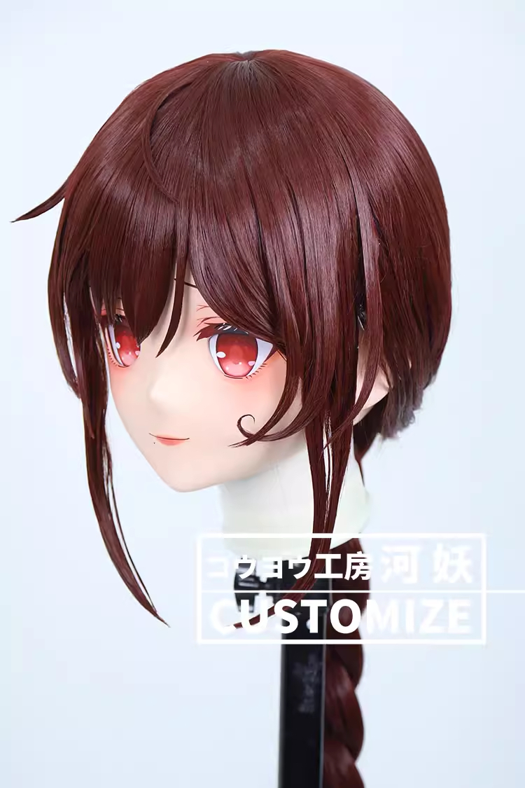 二次元美少女　フルヘッド着ぐるみマスク(C-41~C-50)　通気孔付　高品質樹脂製　サイズオーダーメイド　鍵つき全頭面　KIGURUMI変身　コスプレマスク　河妖工房製品　正規品保証　全国送料無料-6