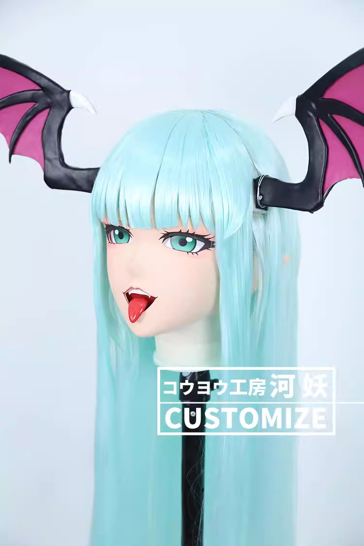 二次元美少女　フルヘッド着ぐるみマスク(C-41~C-50)　通気孔付　高品質樹脂製　サイズオーダーメイド　鍵つき全頭面　KIGURUMI変身　コスプレマスク　河妖工房製品　正規品保証　全国送料無料-8