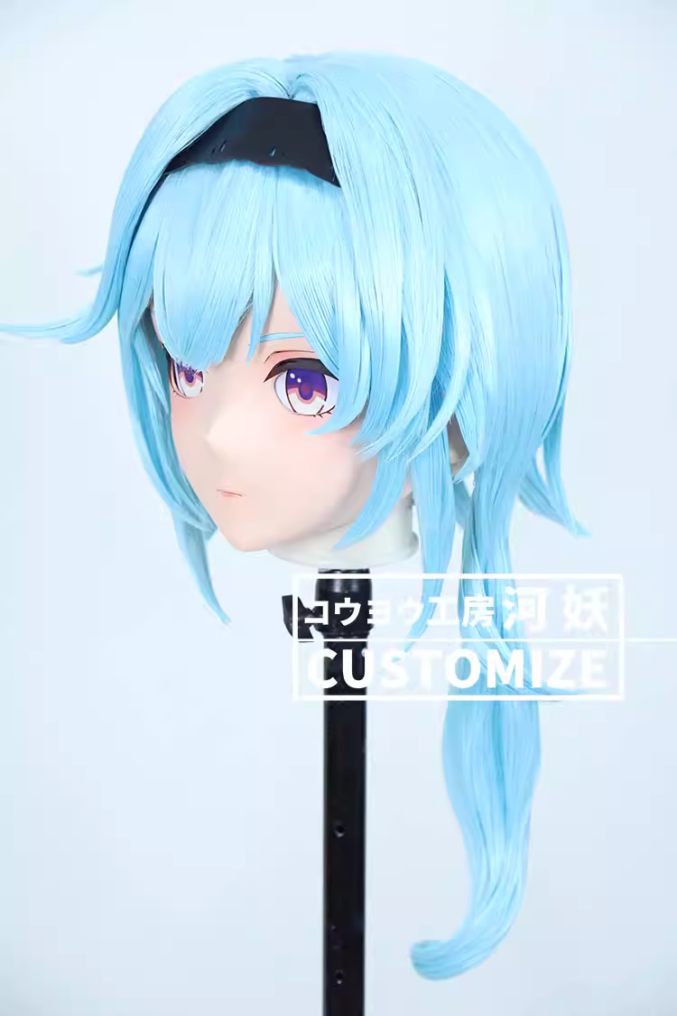 二次元美少女　フルヘッド着ぐるみマスク(C-41~C-50)　通気孔付　高品質樹脂製　サイズオーダーメイド　鍵つき全頭面　KIGURUMI変身　コスプレマスク　河妖工房製品　正規品保証　全国送料無料-20