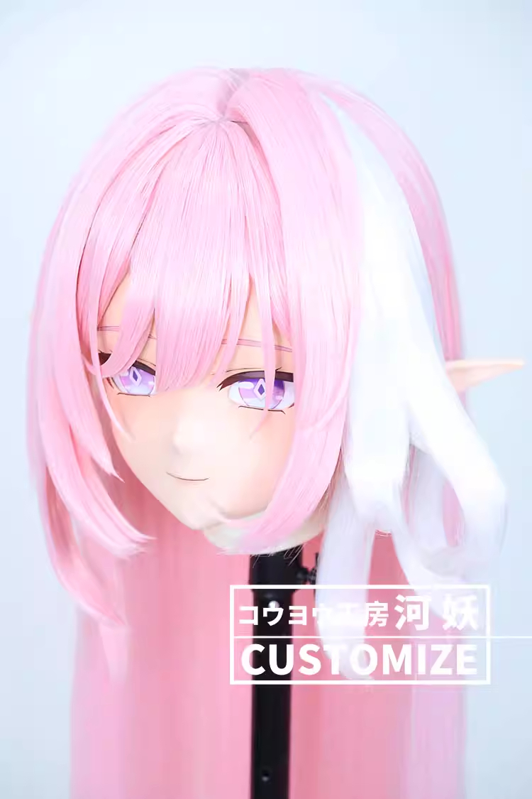 二次元美少女　フルヘッド着ぐるみマスク(C-71~C-80)　通気孔付　高品質樹脂製　サイズオーダーメイド　鍵つき全頭面　KIGURUMI変身　コスプレマスク　河妖工房製品　正規品保証　全国送料無料-8
