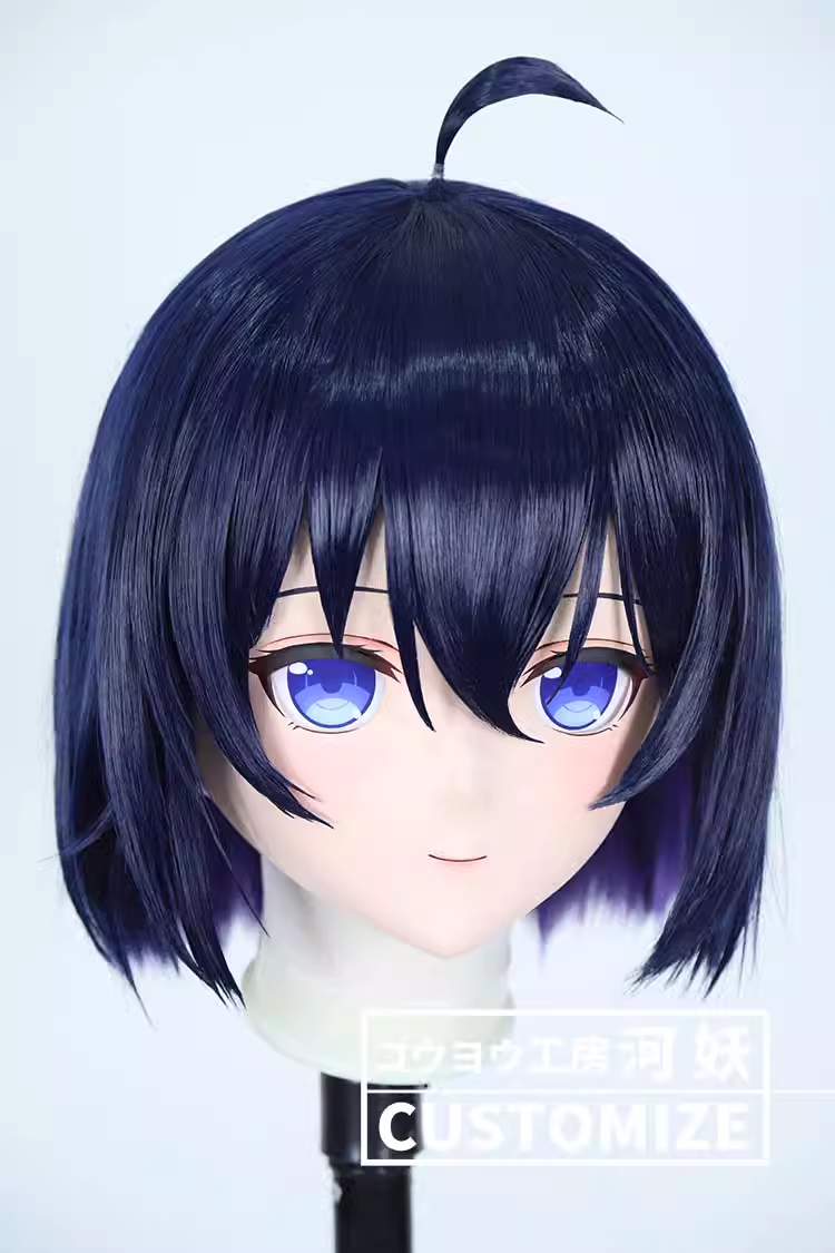 二次元美少女　フルヘッド着ぐるみマスク(C-81~C-90)　通気孔付　高品質樹脂製　サイズオーダーメイド　鍵つき全頭面　KIGURUMI変身　コスプレマスク　河妖工房製品　正規品保証　全国送料無料-15