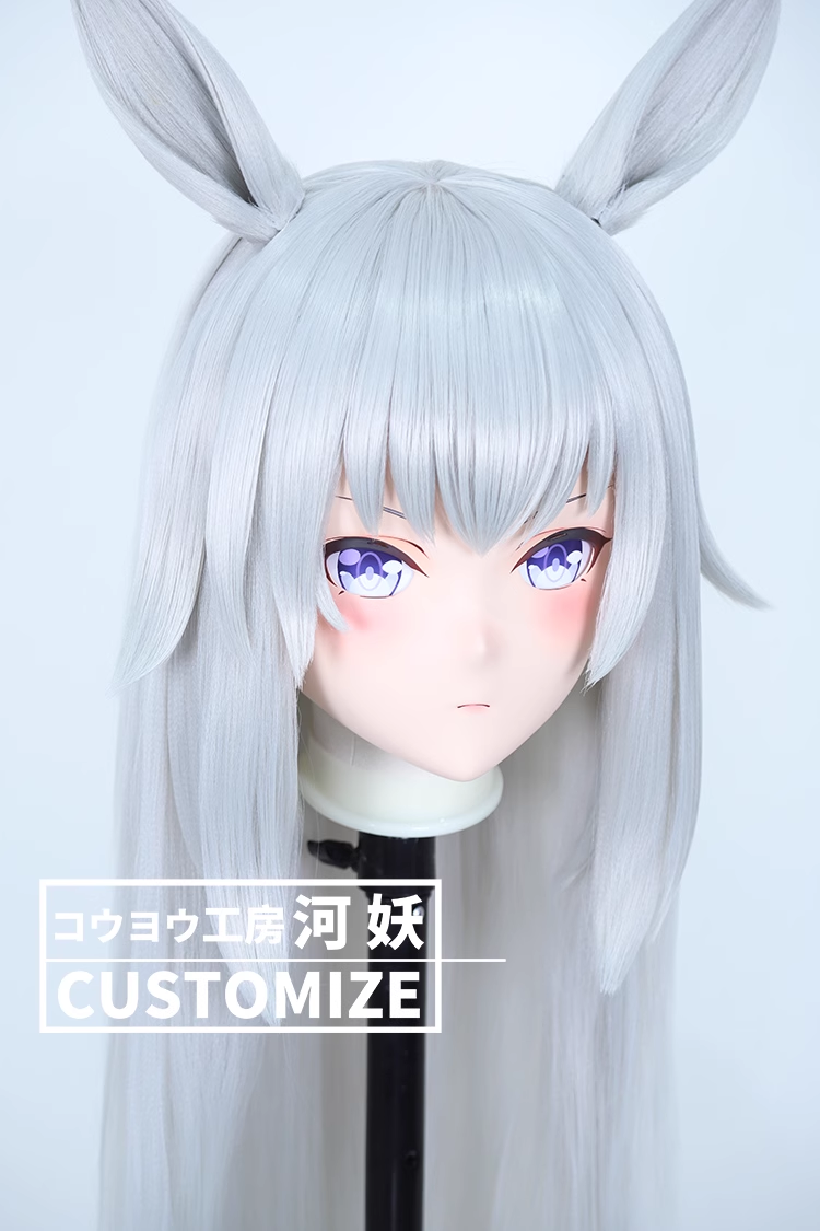 河妖工房製品　KIGURUMIマスク(C-101~C-110)　二次元美少女　通気孔付　高品質樹脂製　サイズオーダーメイド　かぎ付き全頭マスク　正規品保証　全国送料無料-2