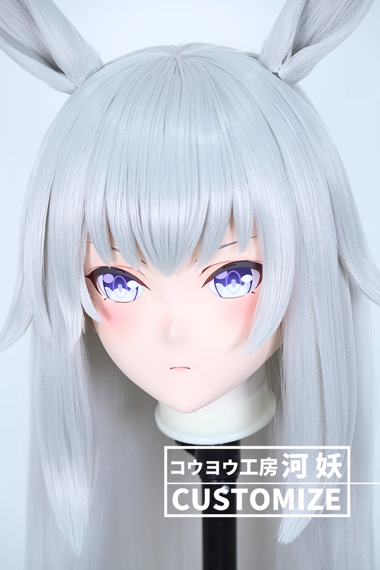 河妖工房製品　KIGURUMIマスク(C-101~C-110)　二次元美少女　通気孔付　高品質樹脂製　サイズオーダーメイド　かぎ付き全頭マスク　正規品保証　全国送料無料-3