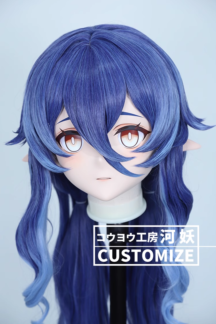 河妖工房製品　KIGURUMIマスク(C-101~C-110)　二次元美少女　通気孔付　高品質樹脂製　サイズオーダーメイド　かぎ付き全頭マスク　正規品保証　全国送料無料-12