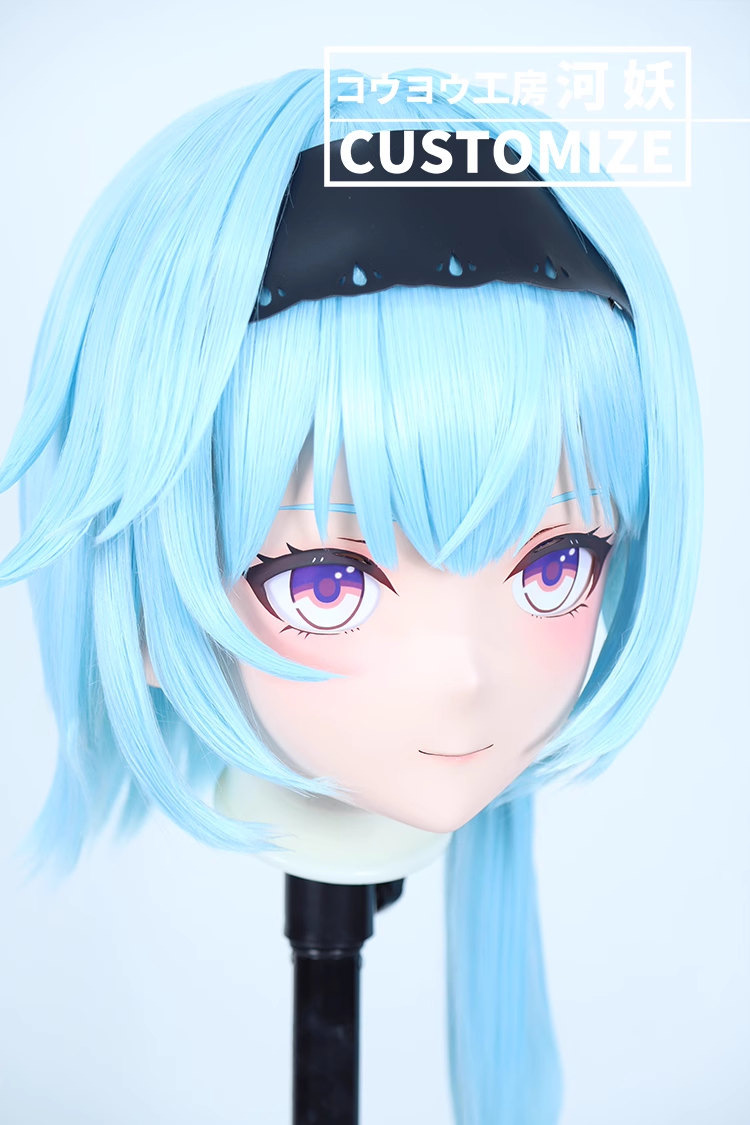 河妖工房製品　KIGURUMIマスク(C-101~C-110)　二次元美少女　通気孔付　高品質樹脂製　サイズオーダーメイド　かぎ付き全頭マスク　正規品保証　全国送料無料-18
