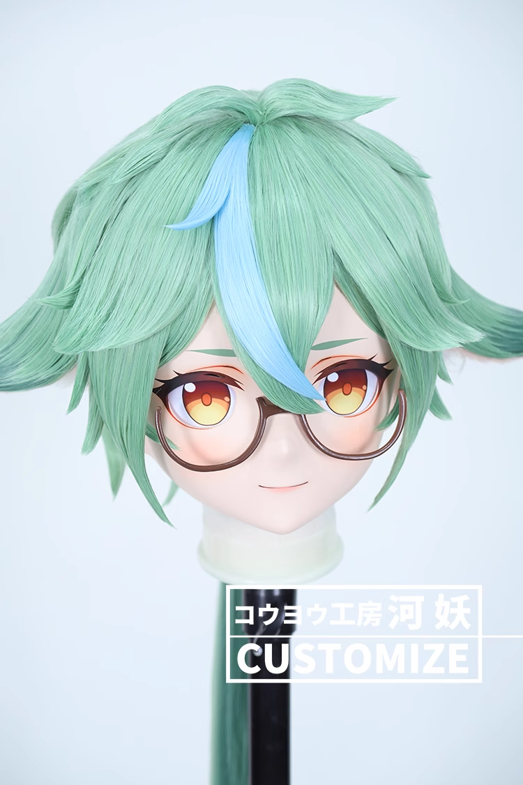 河妖工房製品　KIGURUMIマスク(C-101~C-110)　二次元美少女　通気孔付　高品質樹脂製　サイズオーダーメイド　かぎ付き全頭マスク　正規品保証　全国送料無料-22