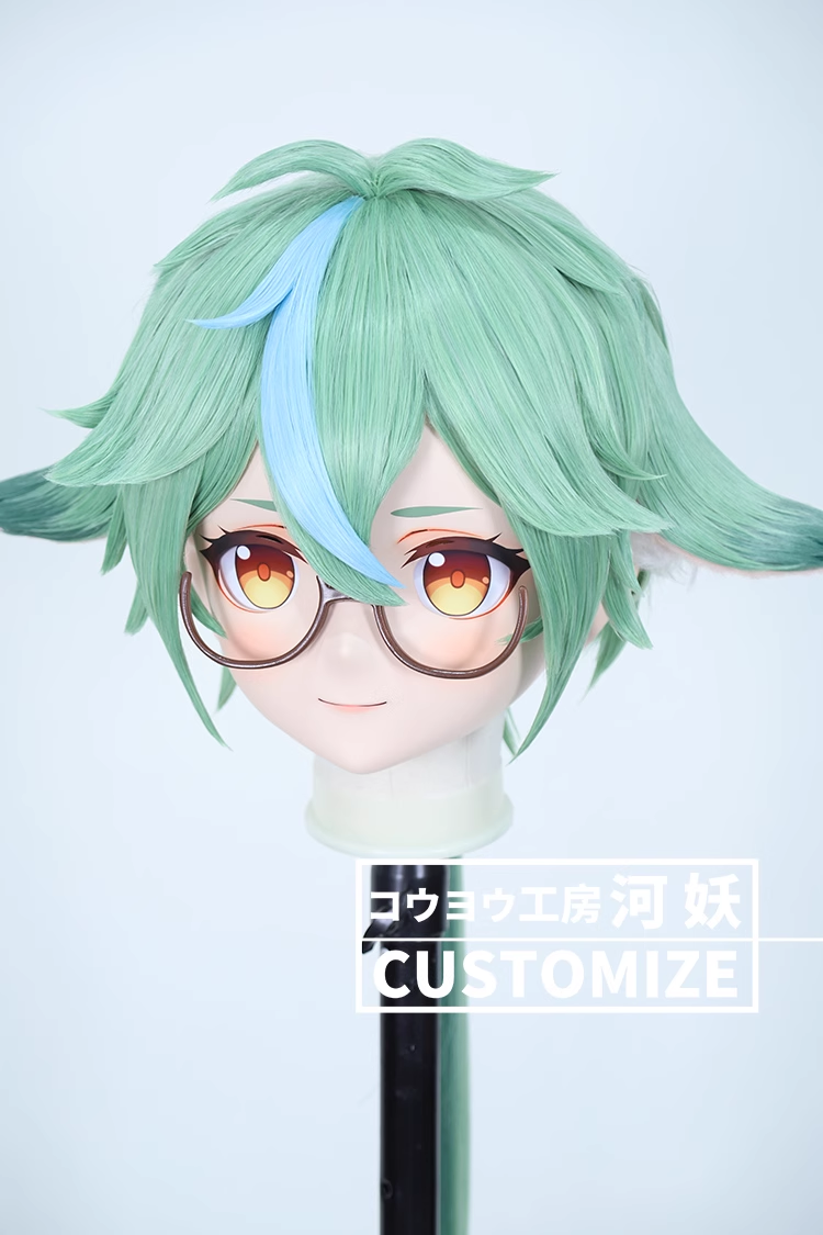 河妖工房製品　KIGURUMIマスク(C-101~C-110)　二次元美少女　通気孔付　高品質樹脂製　サイズオーダーメイド　かぎ付き全頭マスク　正規品保証　全国送料無料-23