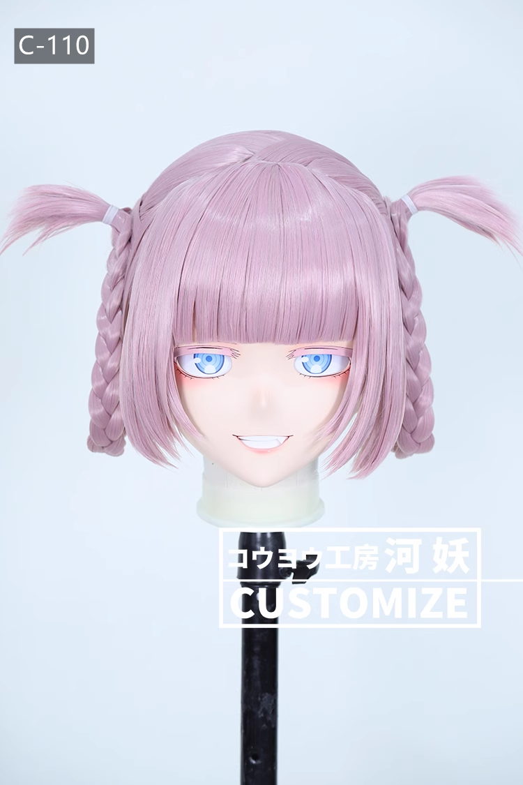河妖工房製品　KIGURUMIマスク(C-101~C-110)　二次元美少女　通気孔付　高品質樹脂製　サイズオーダーメイド　かぎ付き全頭マスク　正規品保証　全国送料無料-24