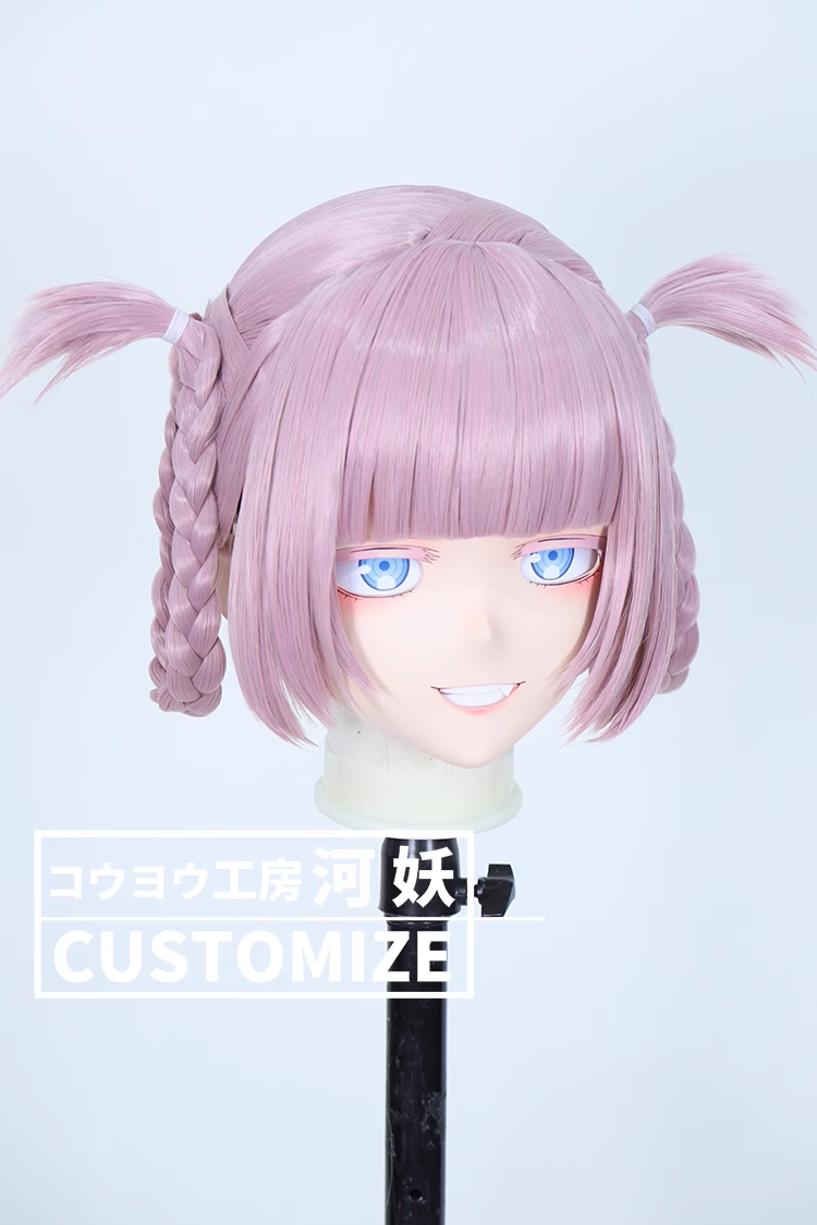 河妖工房製品　KIGURUMIマスク(C-101~C-110)　二次元美少女　通気孔付　高品質樹脂製　サイズオーダーメイド　かぎ付き全頭マスク　正規品保証　全国送料無料-25