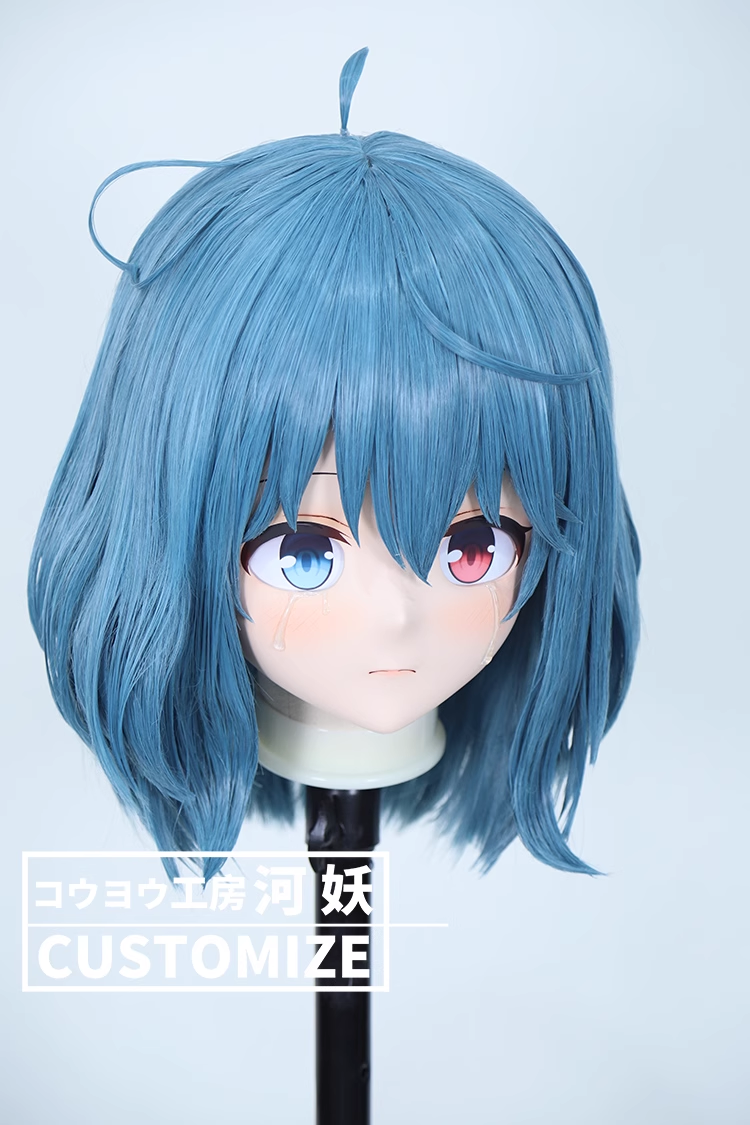 二次元美少女　鍵つき全頭面　KIGURUMIマスク(C-121~C-130)　通気孔付　高品質樹脂製　サイズオーダーメイド　フルヘッド　アニメマスク　河妖工房製品　正規品保証　全国送料無料-14