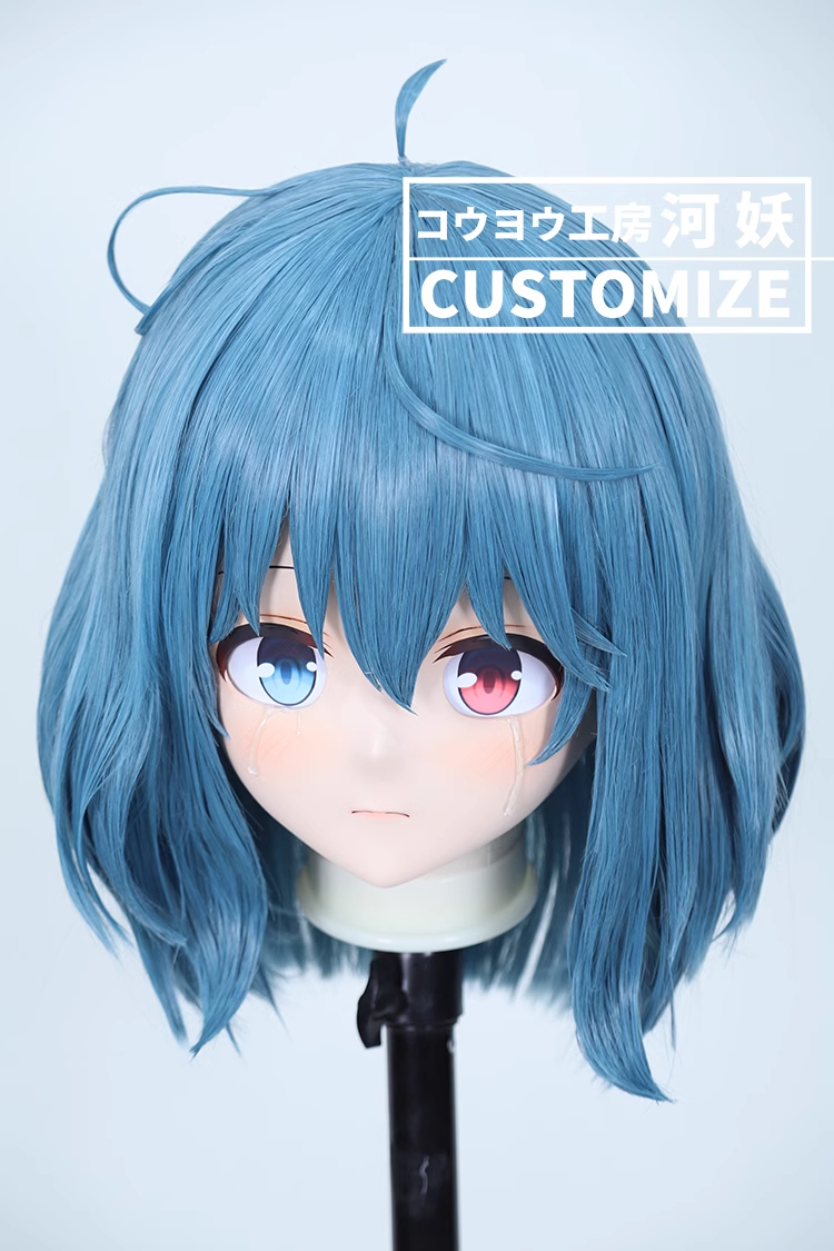 二次元美少女　鍵つき全頭面　KIGURUMIマスク(C-121~C-130)　通気孔付　高品質樹脂製　サイズオーダーメイド　フルヘッド　アニメマスク　河妖工房製品　正規品保証　全国送料無料-15