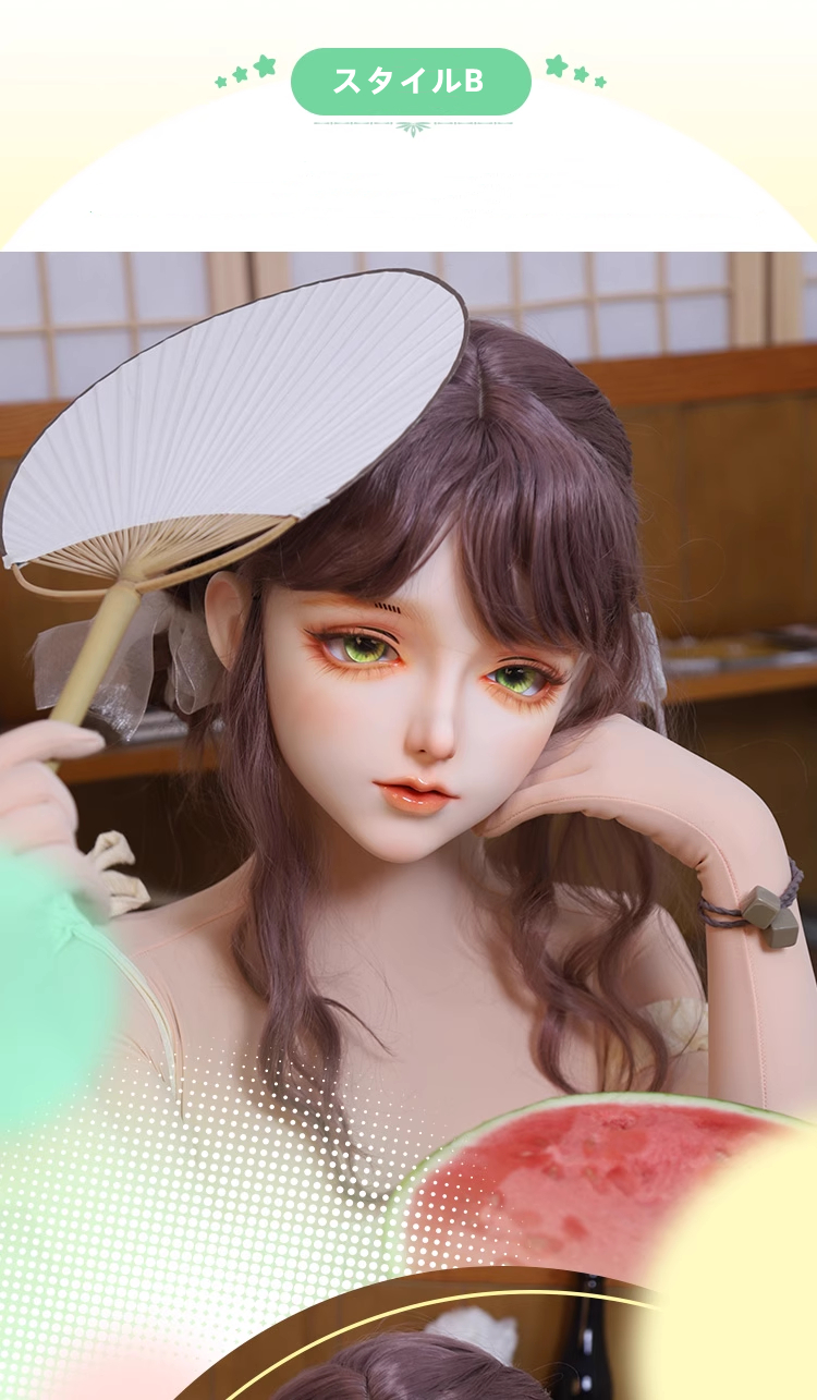 フィメールドールマスク　美少女「宴晩」　樹脂製　メイク付き　ハーフマスク　着ぐるみMask　正規品保証　CDCOSER通販　全国送料無料-9