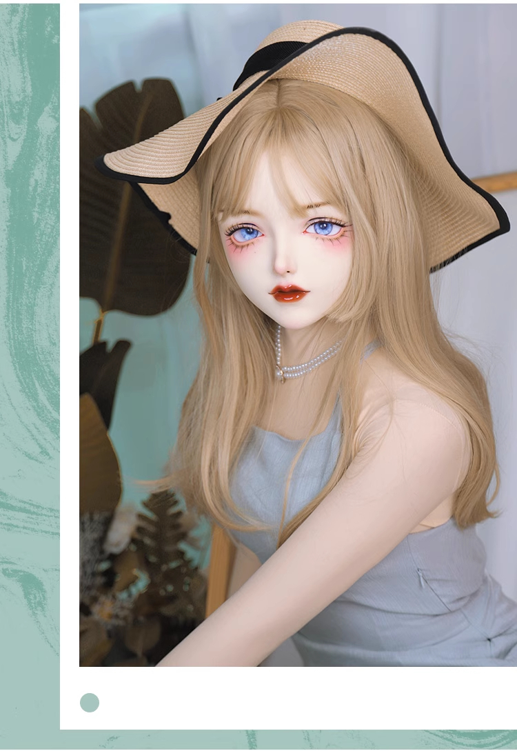 フィメールドールマスク　美少女「宴晩」　樹脂製　メイク付き　ハーフマスク　着ぐるみMask　正規品保証　CDCOSER通販　全国送料無料-18