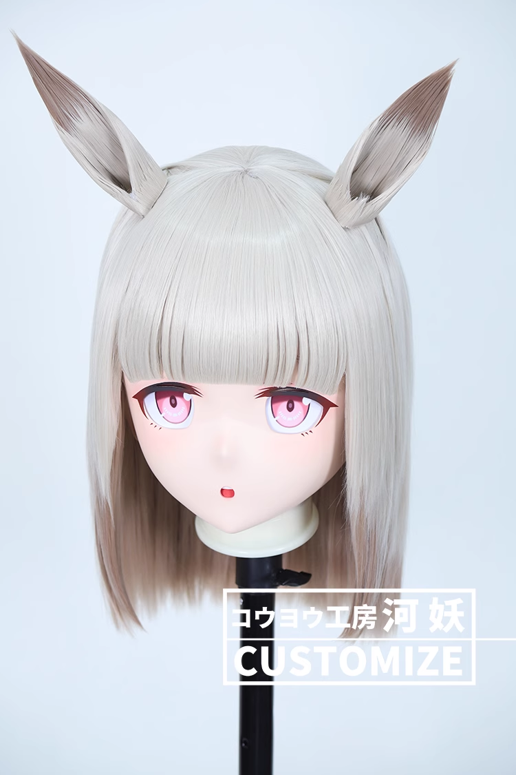 二次元美少女　鍵つき全頭面　KIGURUMIマスク(C-121~C-130)　通気孔付　高品質樹脂製　サイズオーダーメイド　フルヘッド　アニメマスク　河妖工房製品　正規品保証　全国送料無料-24