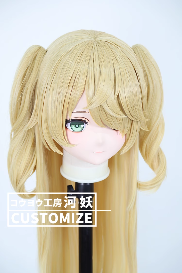 二次元美少女　鍵つき全頭面　KIGURUMIマスク(C-131~C-140)　通気孔付　高品質樹脂製　サイズオーダーメイド　フルヘッド　アニメマスク　河妖工房製品　正規品保証　全国送料無料-14