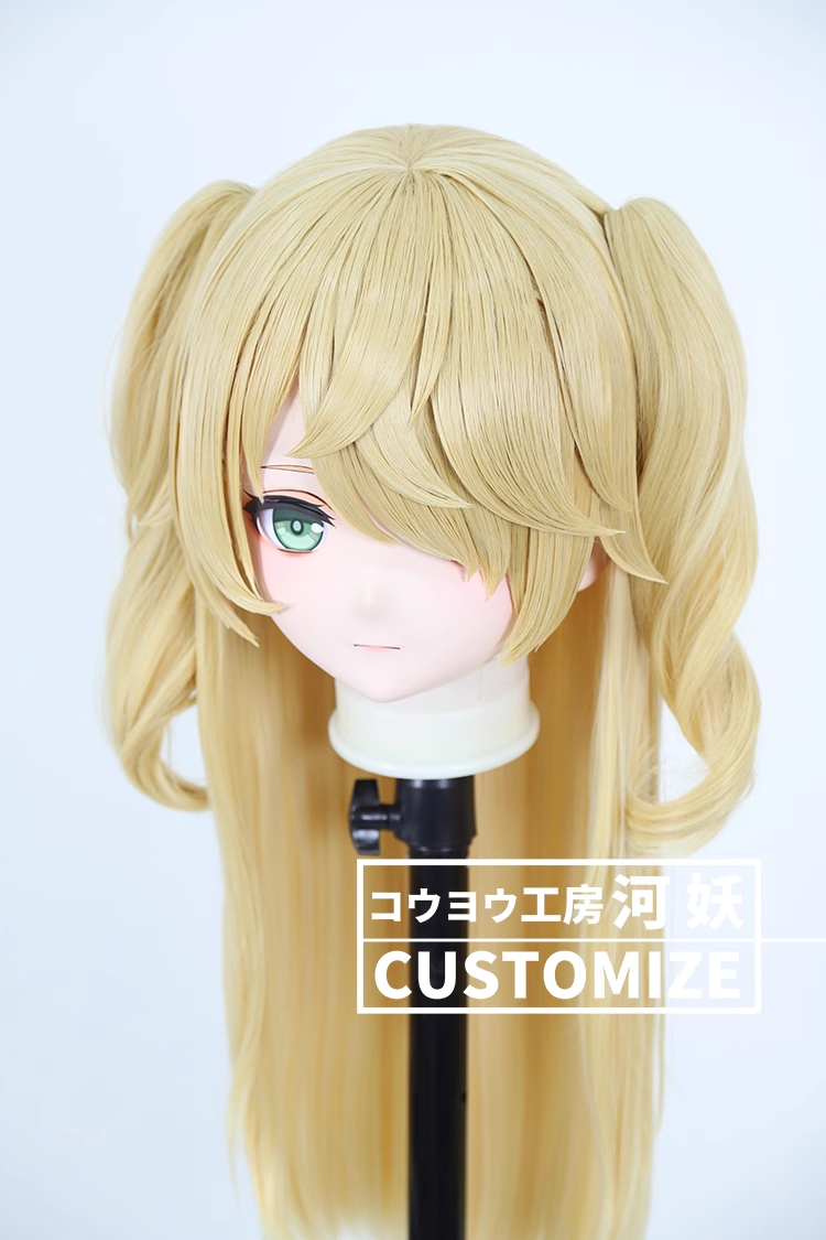 二次元美少女　鍵つき全頭面　KIGURUMIマスク(C-131~C-140)　通気孔付　高品質樹脂製　サイズオーダーメイド　フルヘッド　アニメマスク　河妖工房製品　正規品保証　全国送料無料-15