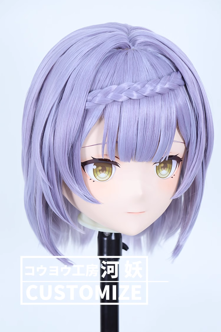 二次元美少女　鍵つき全頭面　KIGURUMIマスク(C-131~C-140)　通気孔付　高品質樹脂製　サイズオーダーメイド　フルヘッド　アニメマスク　河妖工房製品　正規品保証　全国送料無料-17