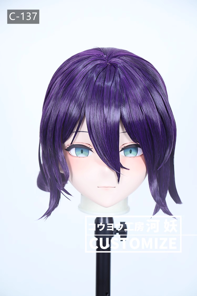 二次元美少女　鍵つき全頭面　KIGURUMIマスク(C-131~C-140)　通気孔付　高品質樹脂製　サイズオーダーメイド　フルヘッド　アニメマスク　河妖工房製品　正規品保証　全国送料無料-19