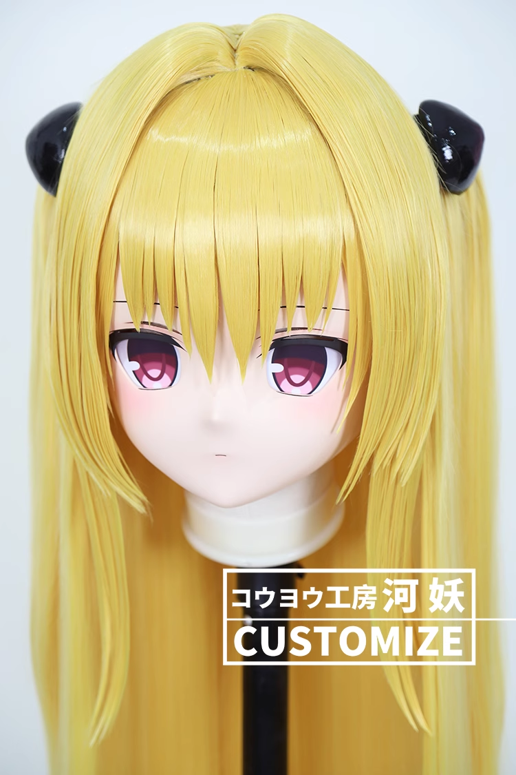 二次元美少女　鍵つき全頭面　KIGURUMIマスク(C-131~C-140)　通気孔付　高品質樹脂製　サイズオーダーメイド　フルヘッド　アニメマスク　河妖工房製品　正規品保証　全国送料無料-30