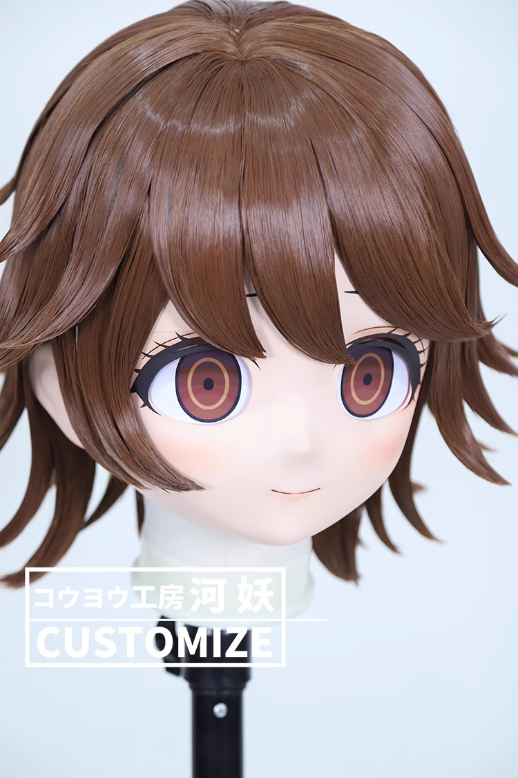二次元美少女　鍵つき全頭面　KIGURUMIマスク(C-141~C-150)　通気孔付　高品質樹脂製　サイズオーダーメイド　フルヘッド　アニメマスク　河妖工房製品　正規品保証　全国送料無料-11