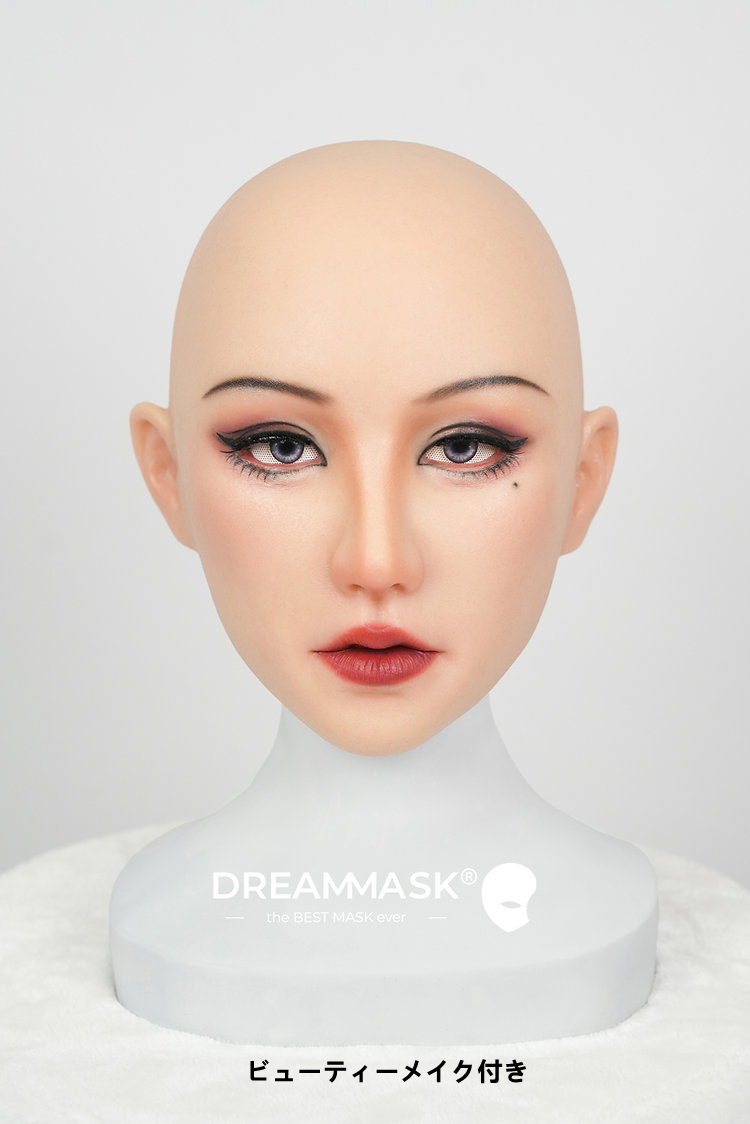 新作登場！！AI美少女の瑶ちゃん　M27　フィメールマスク　超可愛い顏　ハーフマスク/全頭マスク　ノーマルメイク/ビューティーメイク/女神スペシャルメイク付き　瞳取り外し可能　高級シリコン素材　CDCOSER通販　女装子グッズ　全国送料無料-28