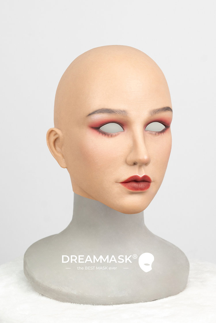 Dreammask正規品通販ネットショップです。新品登場‼M26（普通版）/M26+（アップグレード版）瀾ちゃん（Doris）　欧米美人顔　高品質　フールヘッド　植毛の眉毛　ノーマルメイク/ビューティーメイク/Office Ladyメイク/女神スペシャルメイク2付き　フィット感のすごいフィメールマスク　正規品保証　全国送料無料26