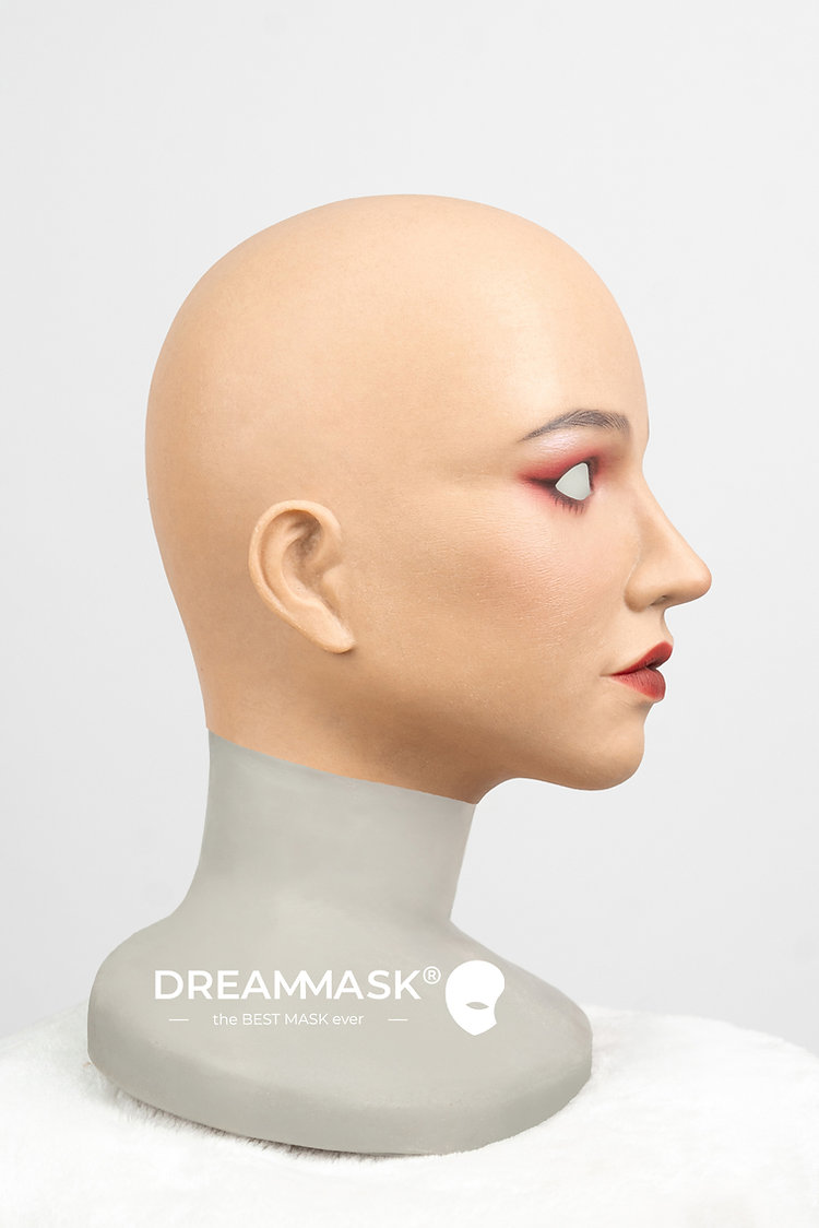 Dreammask正規品通販ネットショップです。新品登場‼M26（普通版）/M26+（アップグレード版）瀾ちゃん（Doris）　欧米美人顔　高品質　フールヘッド　植毛の眉毛　ノーマルメイク/ビューティーメイク/Office Ladyメイク/女神スペシャルメイク2付き　フィット感のすごいフィメールマスク　正規品保証　全国送料無料27