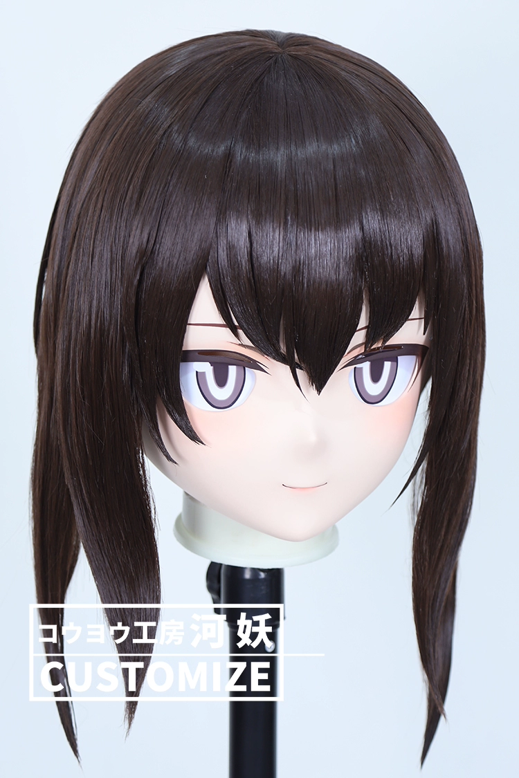 二次元美少女　鍵つき全頭面　KIGURUMIマスク(C-141~C-150)　通気孔付　高品質樹脂製　サイズオーダーメイド　フルヘッド　アニメマスク　河妖工房製品　正規品保証　全国送料無料-17