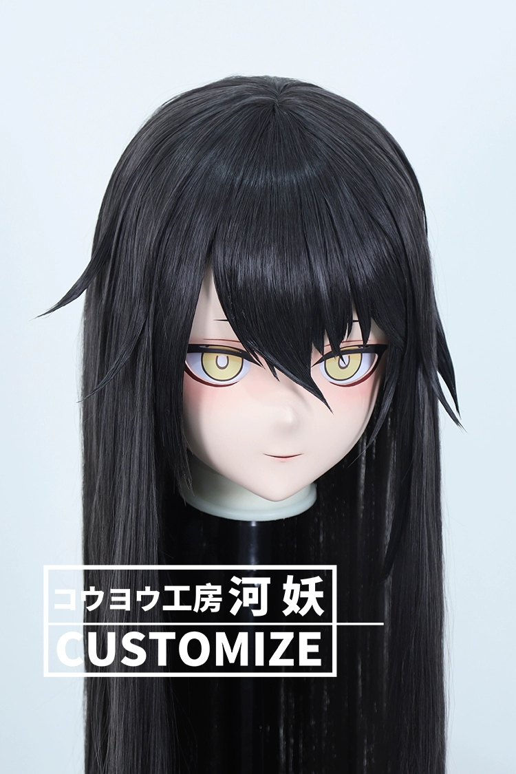 二次元美少女　鍵つき全頭面　KIGURUMIマスク(C-151~C-160)　通気孔付　高品質樹脂製　サイズオーダーメイド　フルヘッド　アニメマスク　河妖工房製品　正規品保証　全国送料無料-13