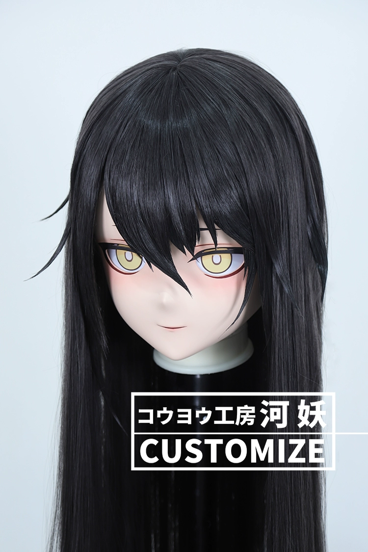 二次元美少女　鍵つき全頭面　KIGURUMIマスク(C-151~C-160)　通気孔付　高品質樹脂製　サイズオーダーメイド　フルヘッド　アニメマスク　河妖工房製品　正規品保証　全国送料無料-14