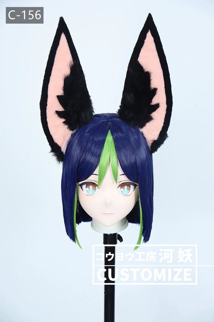 二次元美少女　鍵つき全頭面　KIGURUMIマスク(C-151~C-160)　通気孔付　高品質樹脂製　サイズオーダーメイド　フルヘッド　アニメマスク　河妖工房製品　正規品保証　全国送料無料-15